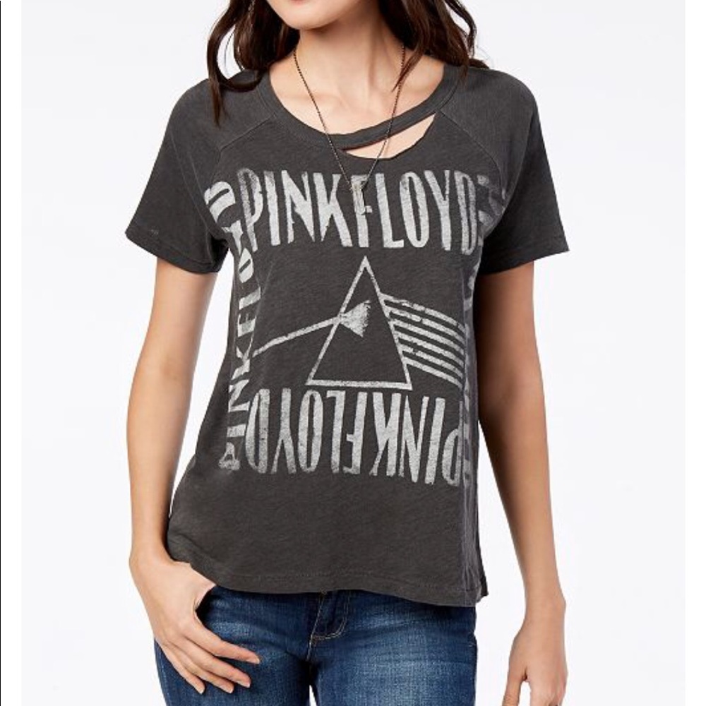Lucky Brand Graphic-Print Band Shirt - Pink Floyd